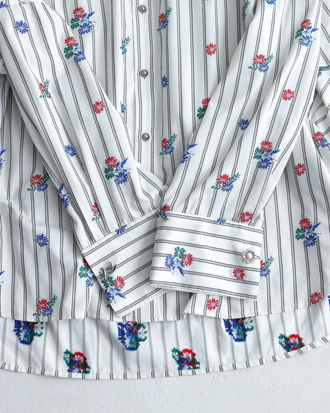 2026AW【10月下旬お届け予定】 F-SH-05「Robin stripe」Cuff links shirt【全3色】