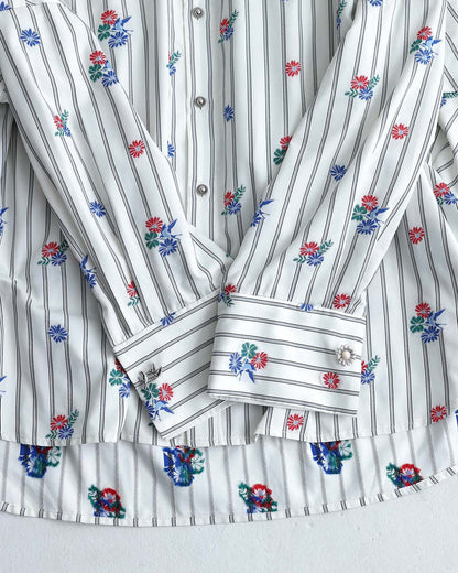 2026AW【10月下旬お届け予定】 F-SH-05「Robin stripe」Cuff links shirt【全3色】