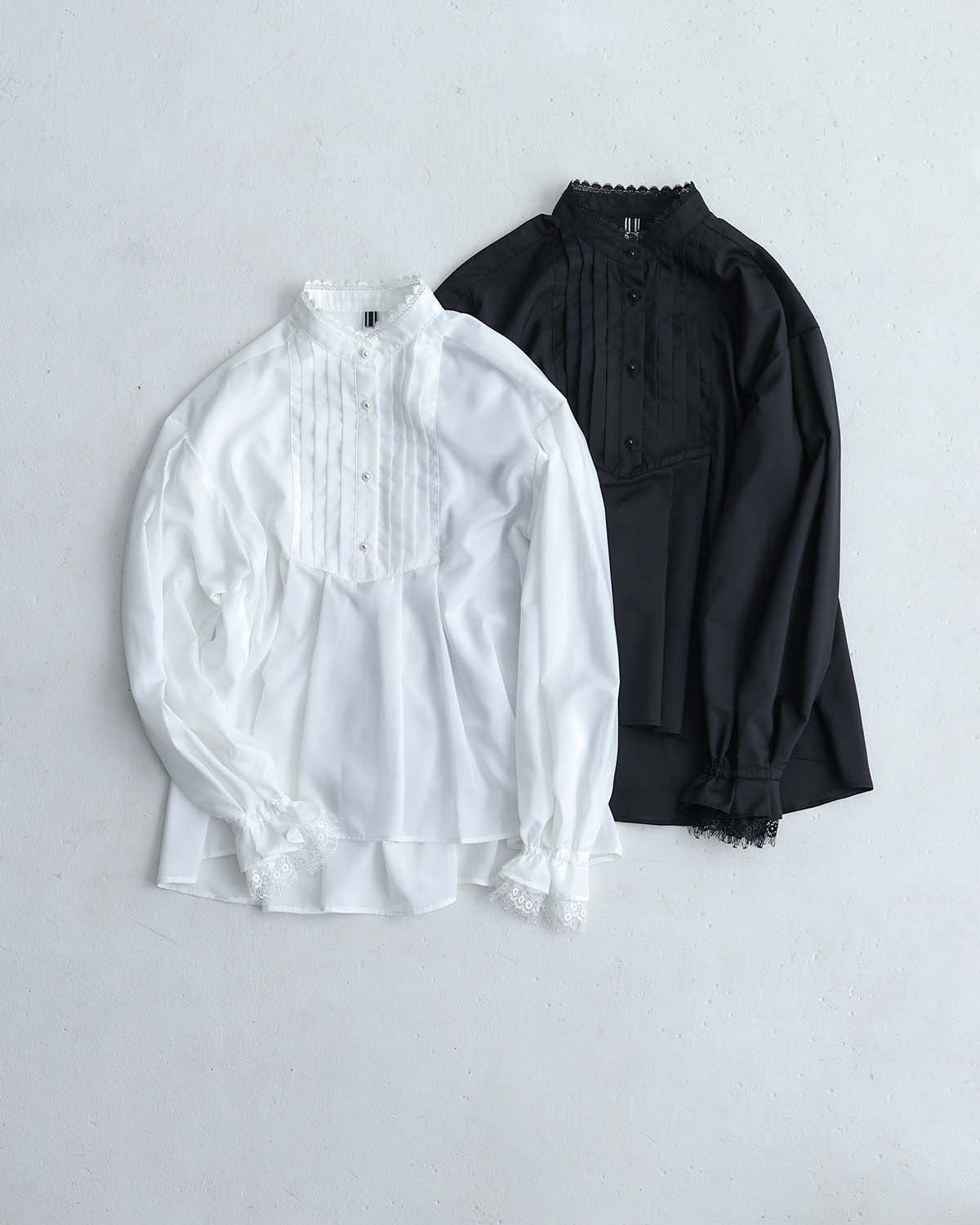 C-BL-83 Robin flower blouse WHITE