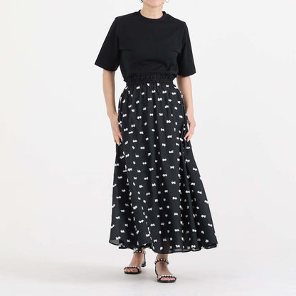 C-BL-83 Robin flower blouse WHITE