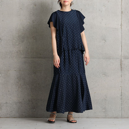 C-SK-121「Stella dot jersey」Mermaid skirt NAVY
