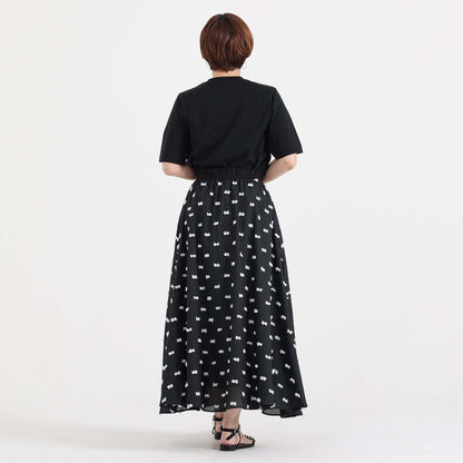 C-BL-83 Robin flower blouse WHITE