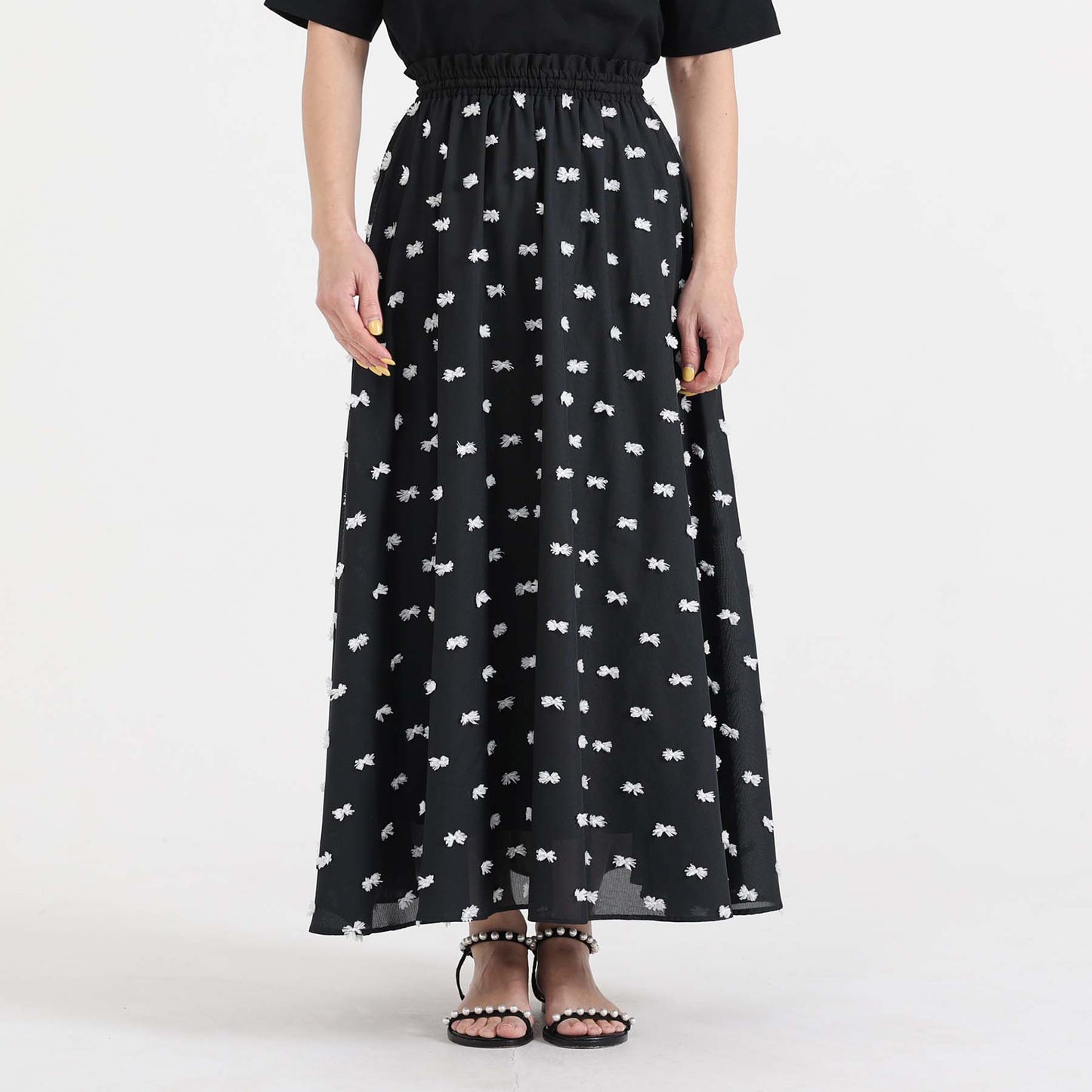 C-BL-83 Robin flower blouse WHITE