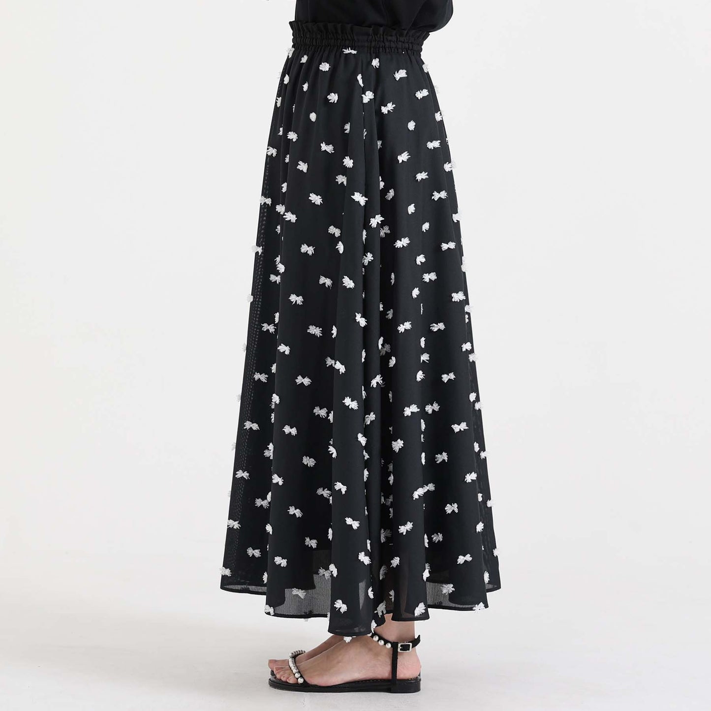 C-BL-83 Robin flower blouse WHITE