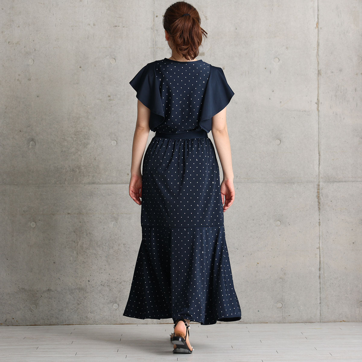 C-SK-121「Stella dot jersey」Mermaid skirt NAVY