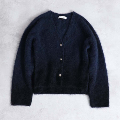 2026AW【10月下旬お届け予定】 F-KN-07「Pure Feather cashmere」V-neck cardigan【全4色】