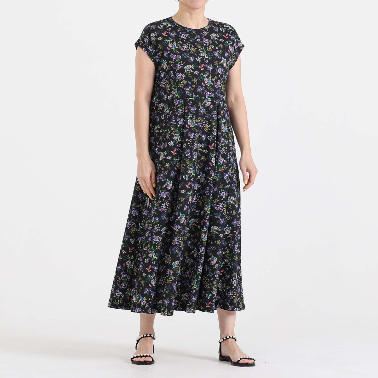 C-BL-83 Robin flower blouse WHITE