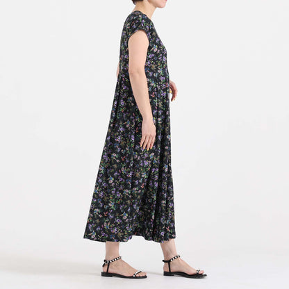 C-BL-83 Robin flower blouse WHITE