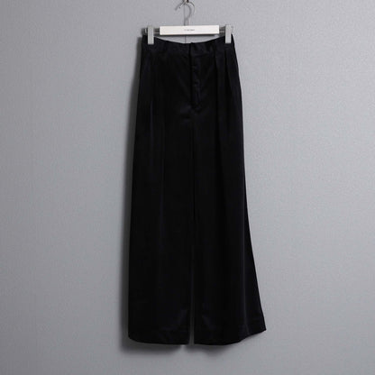 2026AW【11月中旬お届け予定】 F-PT-14「Velvet twill」Tuck wide pants【全4色】