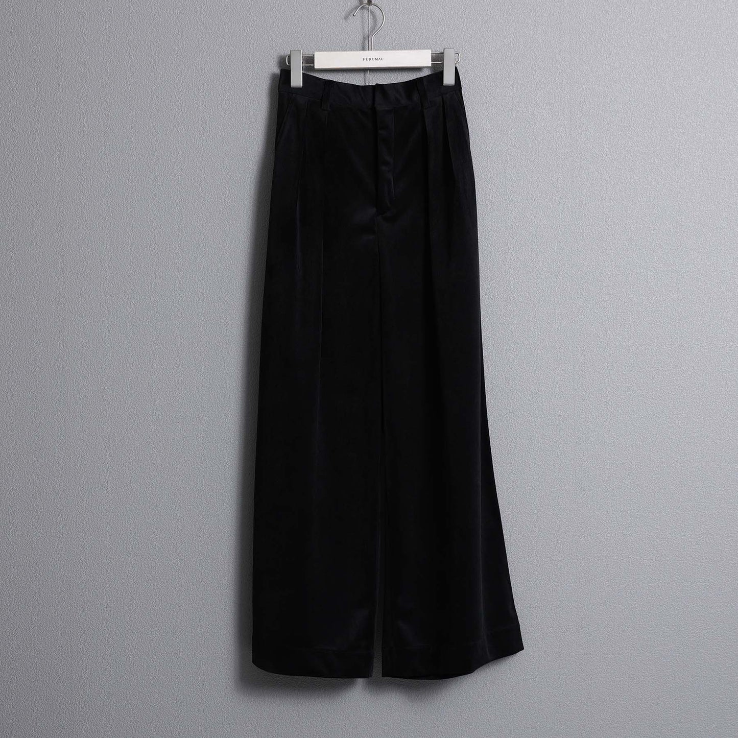 2026AW【11月中旬お届け予定】 F-PT-14「Velvet twill」Tuck wide pants【全4色】