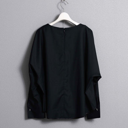 2026AW【10月下旬お届け予定】 F-BL-07「Super140’s Luxe Wool」Dolman sleeve blouse【全2色】