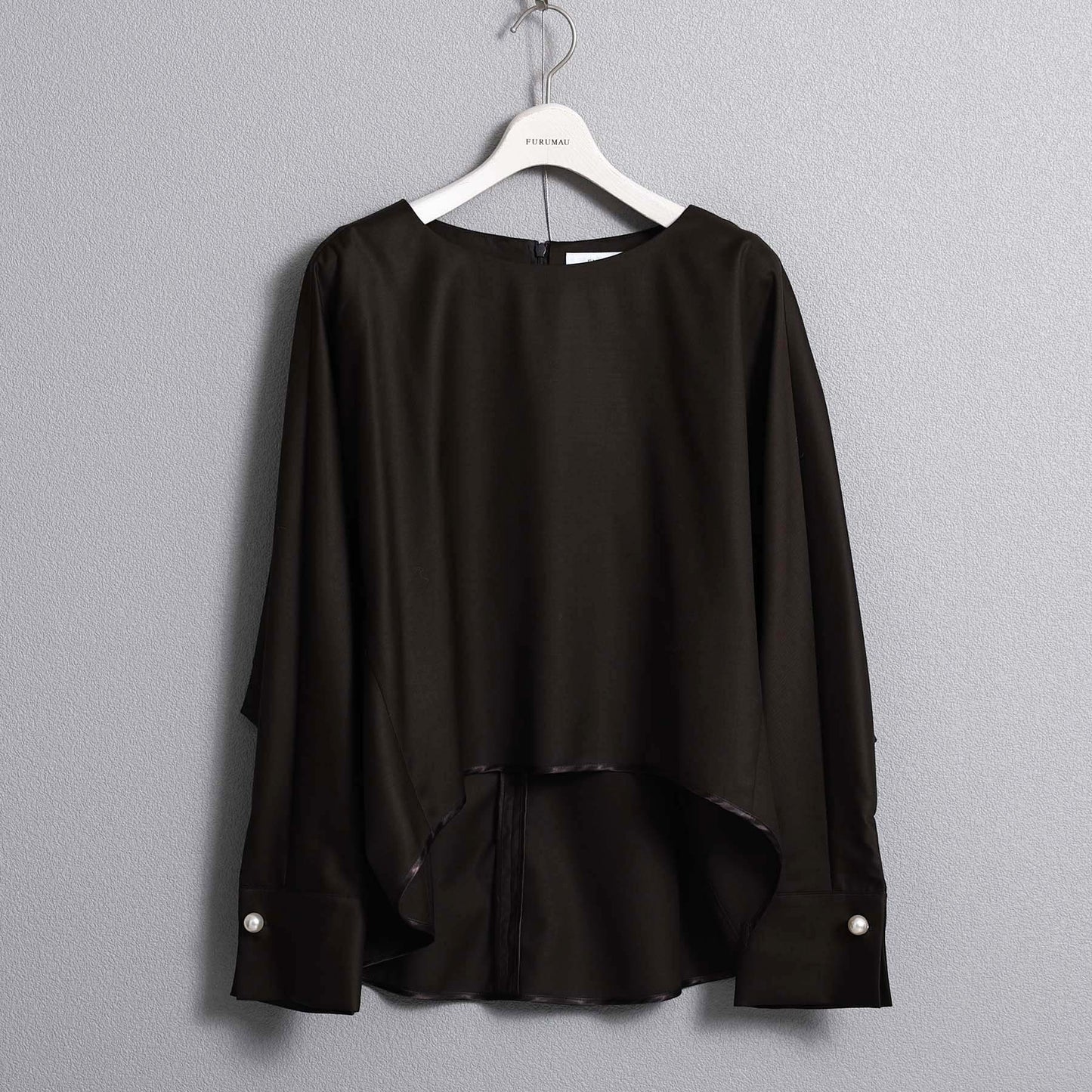 2026AW【10月下旬お届け予定】 F-BL-07「Super140’s Luxe Wool」Dolman sleeve blouse【全2色】