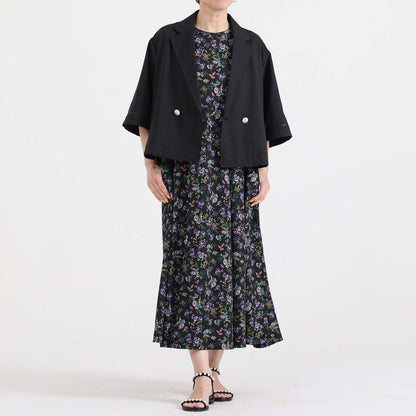 C-BL-83 Robin flower blouse WHITE