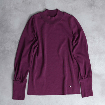 2026AW【10月下旬お届け予定】 F-KN-06H「Earring cuff」High-neck knit【全5色】