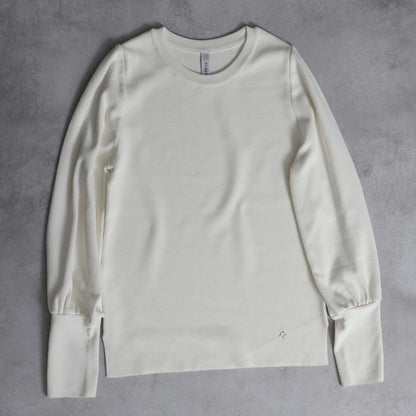 2026AW【10月下旬お届け予定】 F-KN-06C「Earring cuff」Crew-neck knit【全5色】