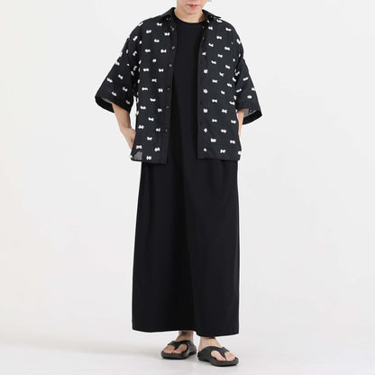 C-BL-83 Robin flower blouse WHITE