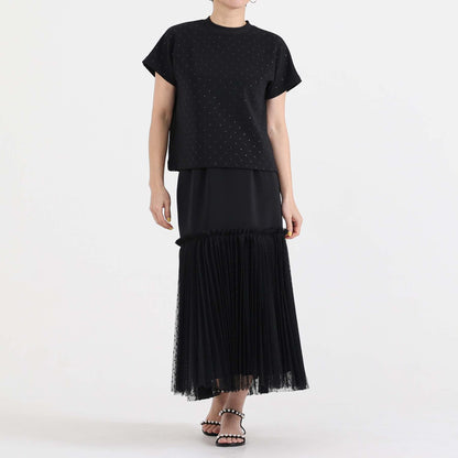 C-BL-83 Robin flower blouse WHITE