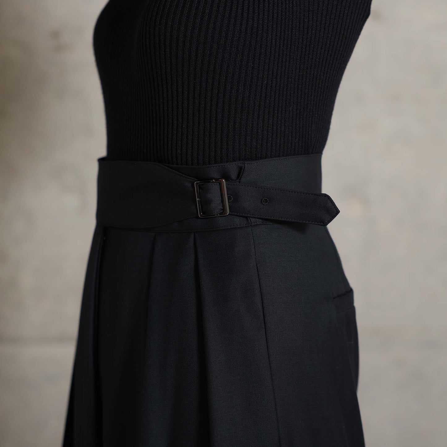 2026AW【10月下旬お届け予定】 F-PT-12「Super140’s Luxe Wool」Gurkha wrap trousers【全2色】