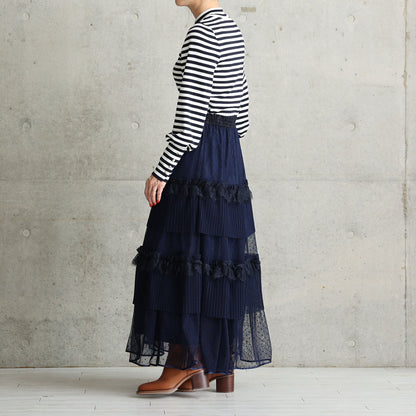 C-KN-33B「Earring cuffs knit」High-neck knit【全5色】