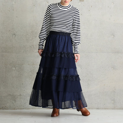 C-KN-33B「Earring cuffs knit」High-neck knit【全5色】