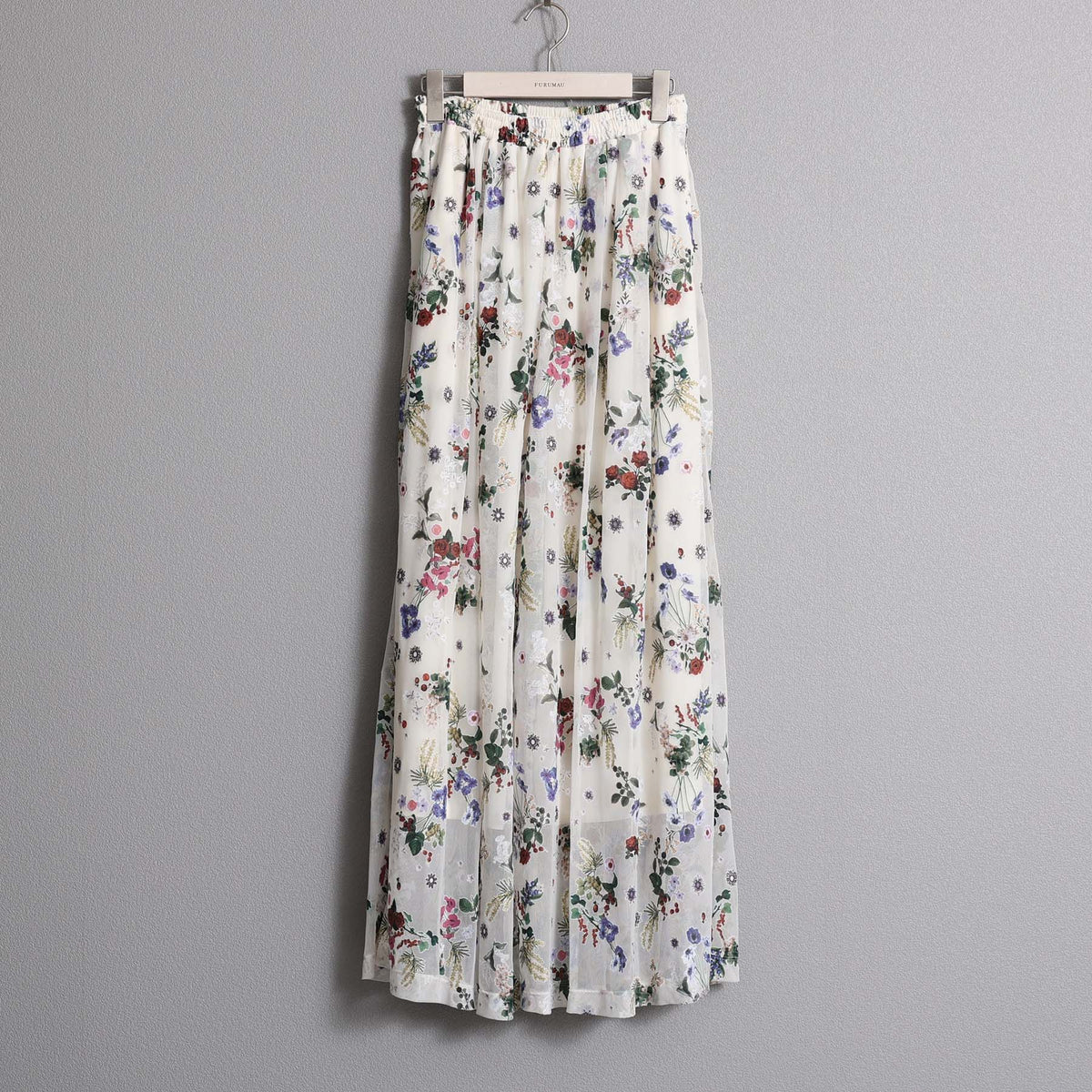 C-BL-83 Robin flower blouse WHITE