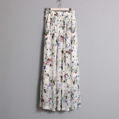 C-BL-83 Robin flower blouse WHITE