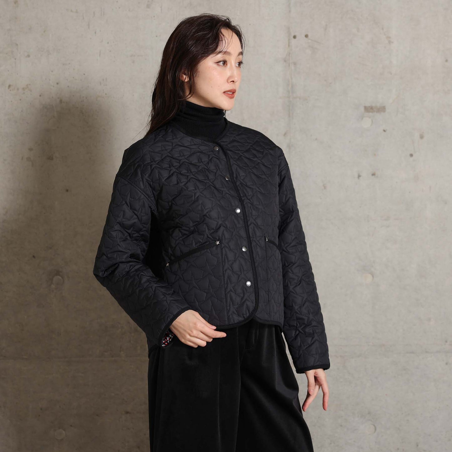 2026AW【11月下旬お届け予定】 F-JK-16「Stella quilt＆Fly me to the moon」Reversible jacket【全2色】