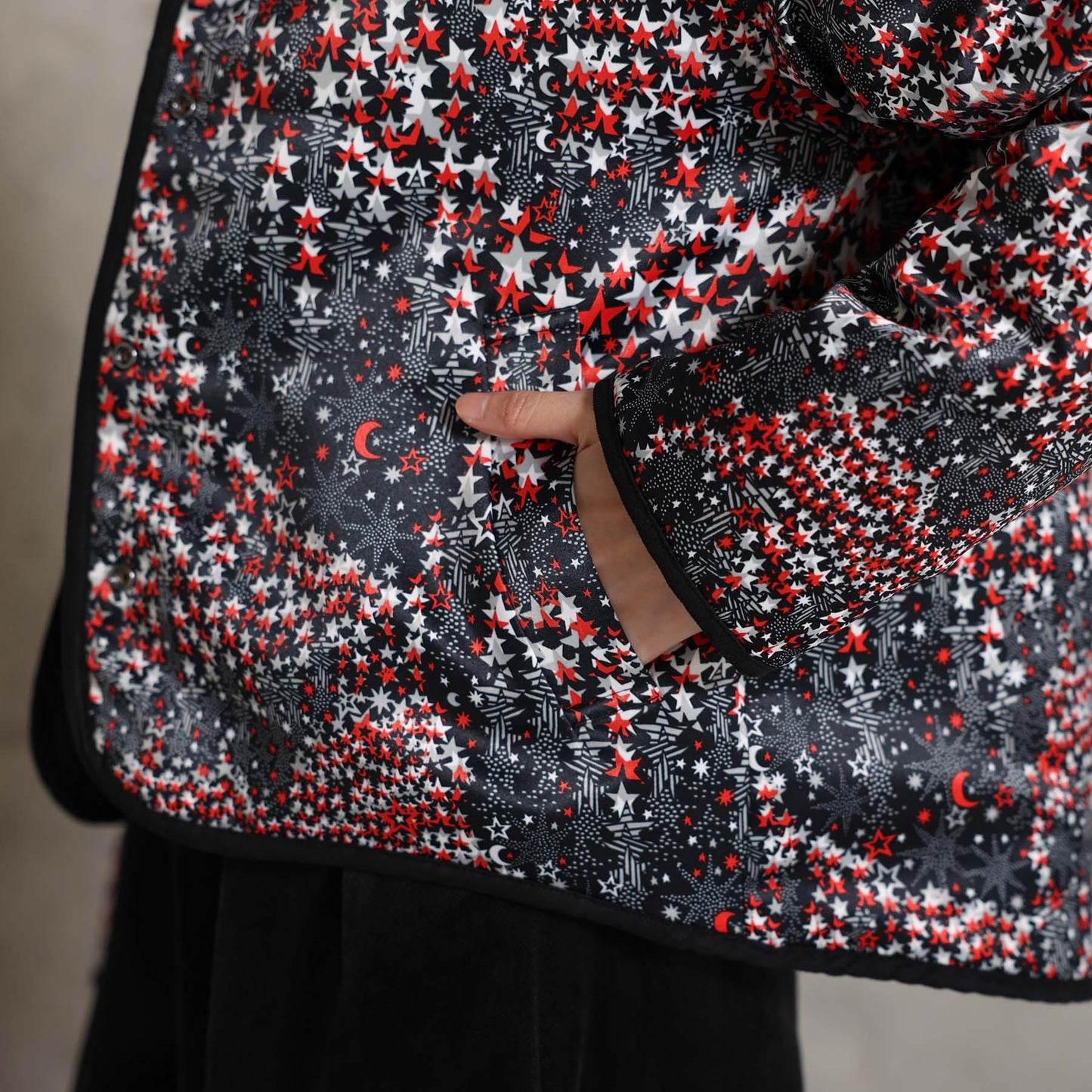 2026AW【11月下旬お届け予定】 F-JK-16「Stella quilt＆Fly me to the moon」Reversible jacket【全2色】
