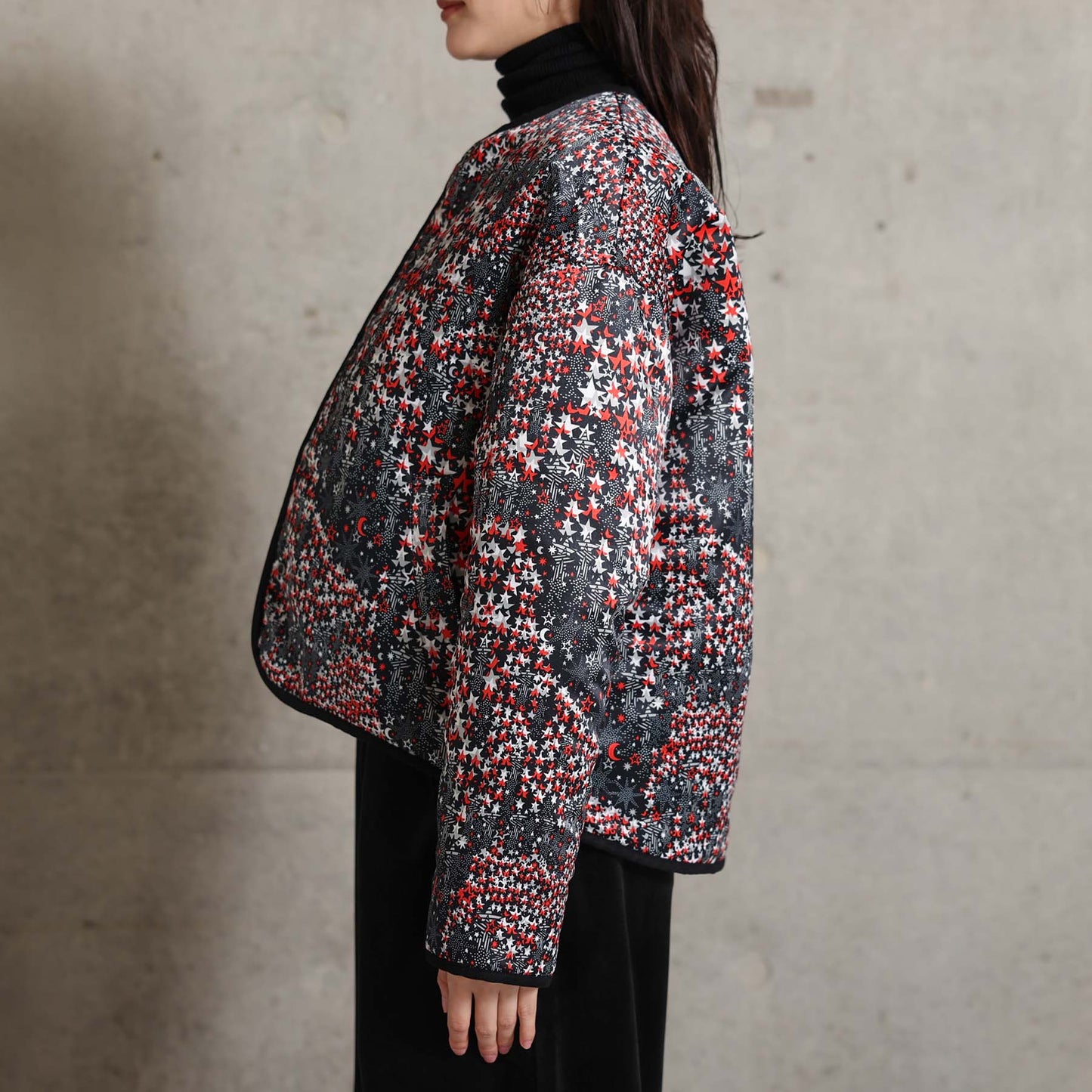 2026AW【11月下旬お届け予定】 F-JK-16「Stella quilt＆Fly me to the moon」Reversible jacket【全2色】