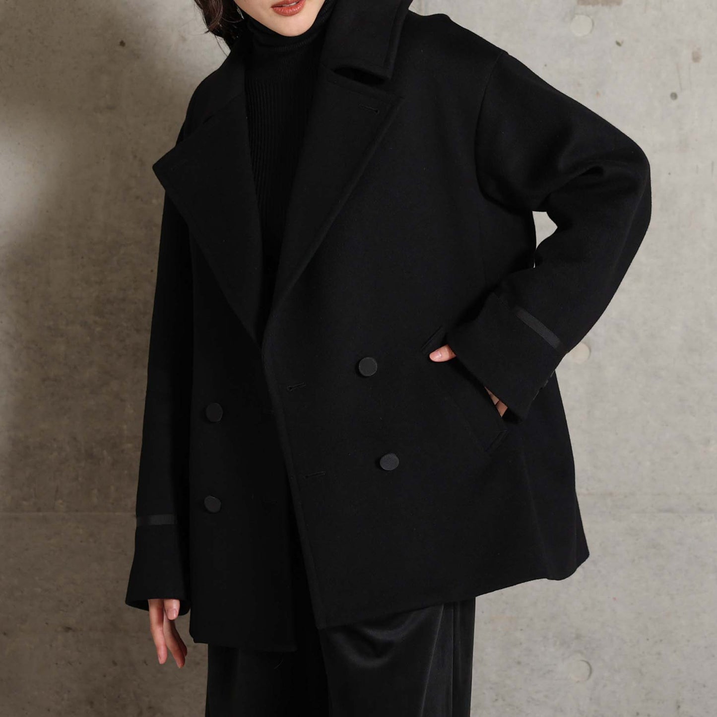 2026AW【11月中旬お届け予定】 F-JK-17「Pure cashmere」Pea jacket【全3色】