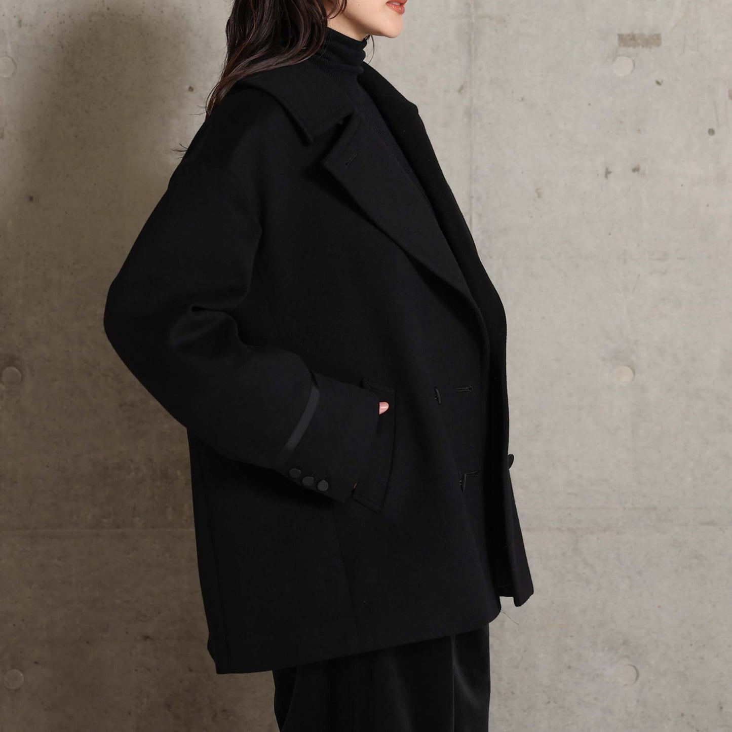 2026AW【11月中旬お届け予定】 F-JK-17「Pure cashmere」Pea jacket【全3色】