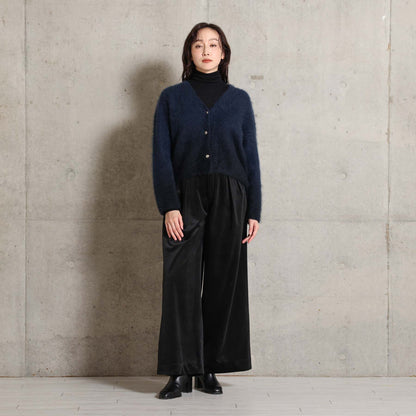 2026AW【11月中旬お届け予定】 F-PT-14「Velvet twill」Tuck wide pants【全4色】