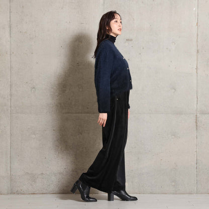 2026AW【10月下旬お届け予定】 F-KN-07「Pure Feather cashmere」V-neck cardigan【全4色】