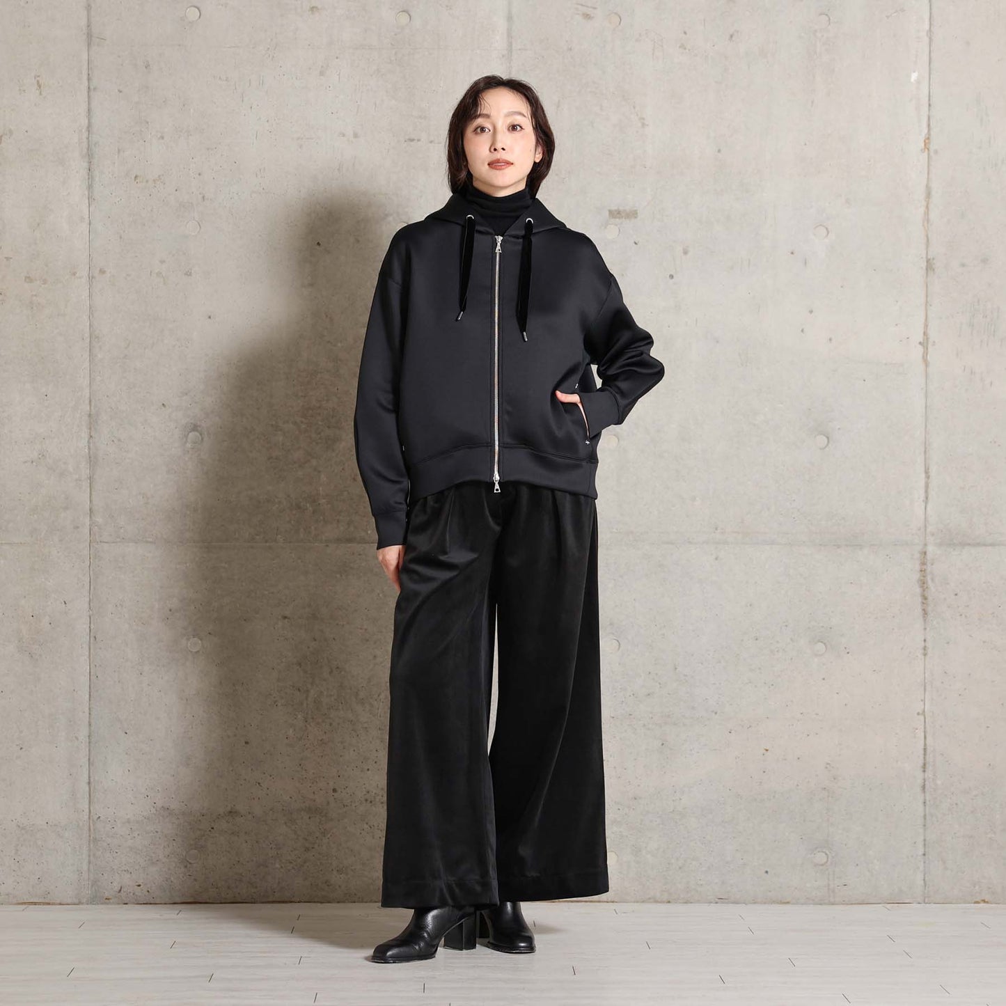 2026AW【11月中旬お届け予定】 F-CS-13「Structured Knit」Zip foodie【全４色】