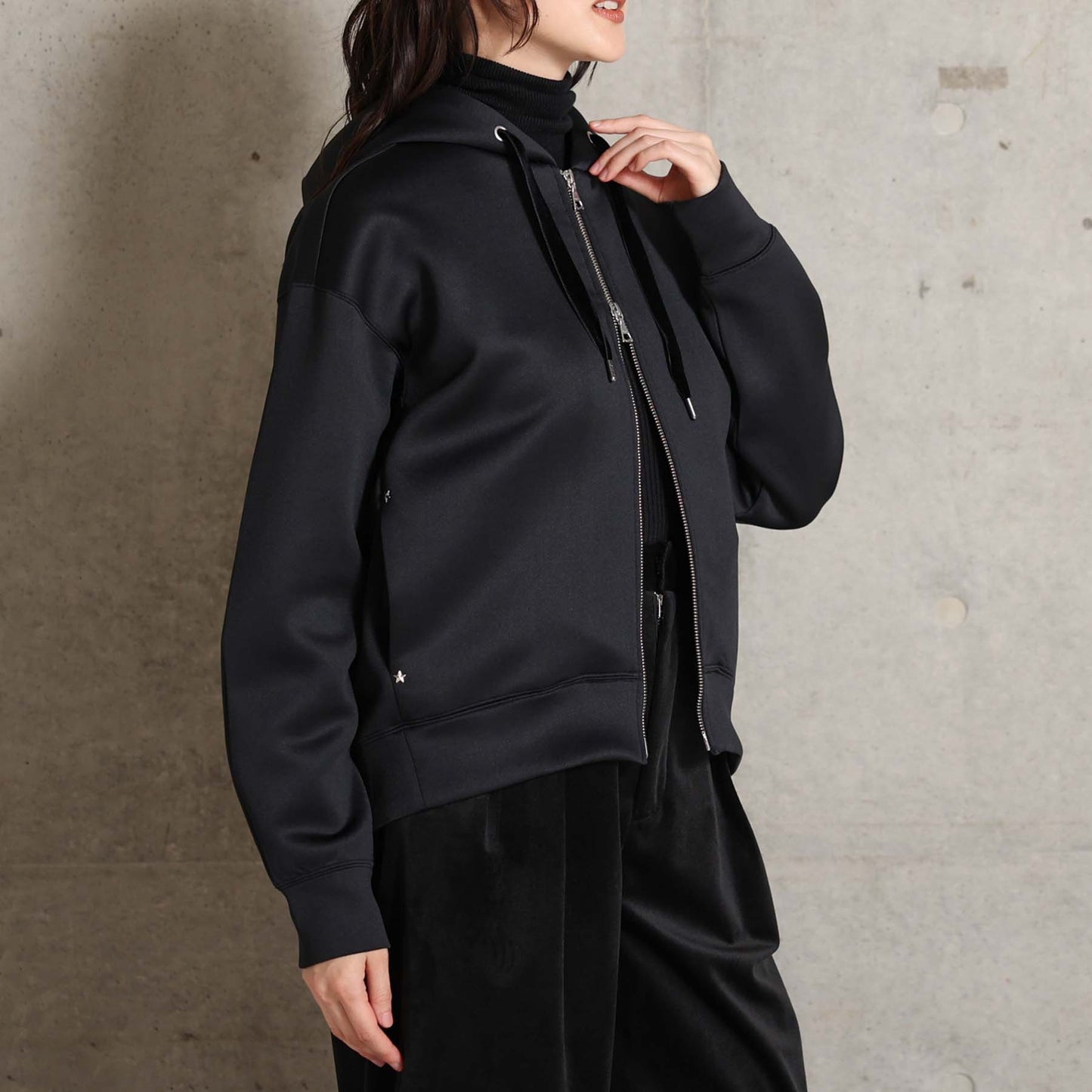 2026AW【11月中旬お届け予定】 F-CS-13「Structured Knit」Zip foodie【全４色】