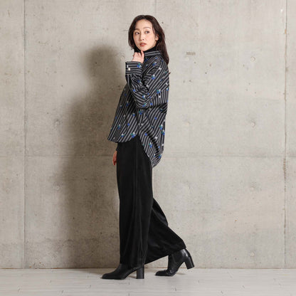 2026AW【10月下旬お届け予定】 F-SH-05「Robin stripe」Cuff links shirt【全3色】