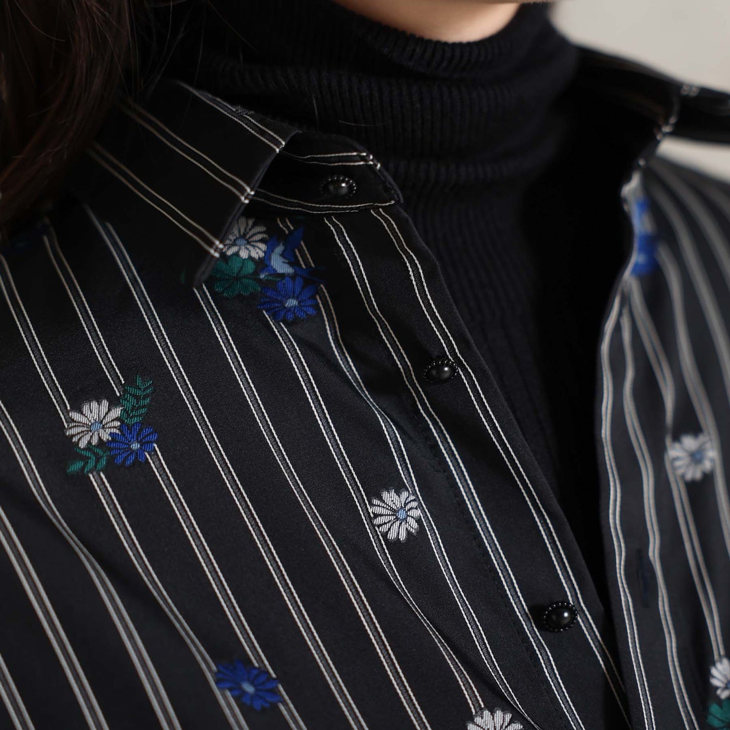 2026AW【10月下旬お届け予定】 F-SH-05「Robin stripe」Cuff links shirt【全3色】