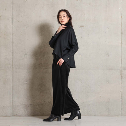 2026AW【10月下旬お届け予定】 F-BL-07「Super140’s Luxe Wool」Dolman sleeve blouse【全2色】