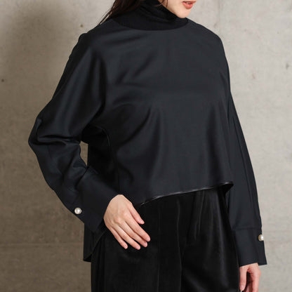 2026AW【10月下旬お届け予定】 F-BL-07「Super140’s Luxe Wool」Dolman sleeve blouse【全2色】