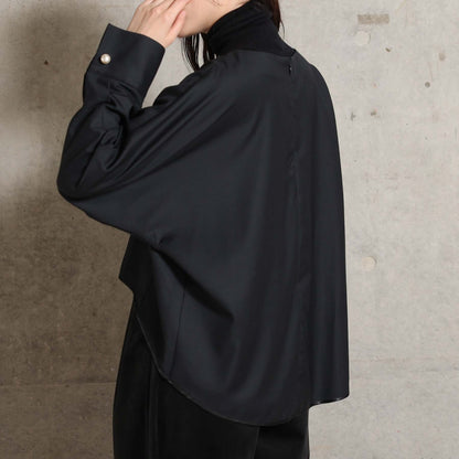 2026AW【10月下旬お届け予定】 F-BL-07「Super140’s Luxe Wool」Dolman sleeve blouse【全2色】