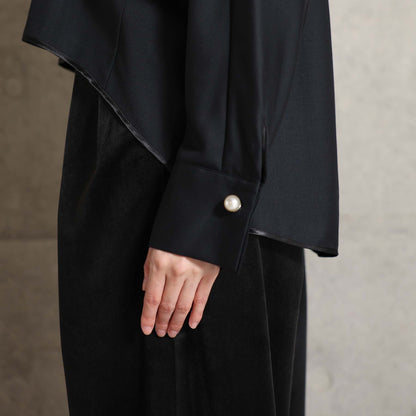 2026AW【10月下旬お届け予定】 F-BL-07「Super140’s Luxe Wool」Dolman sleeve blouse【全2色】