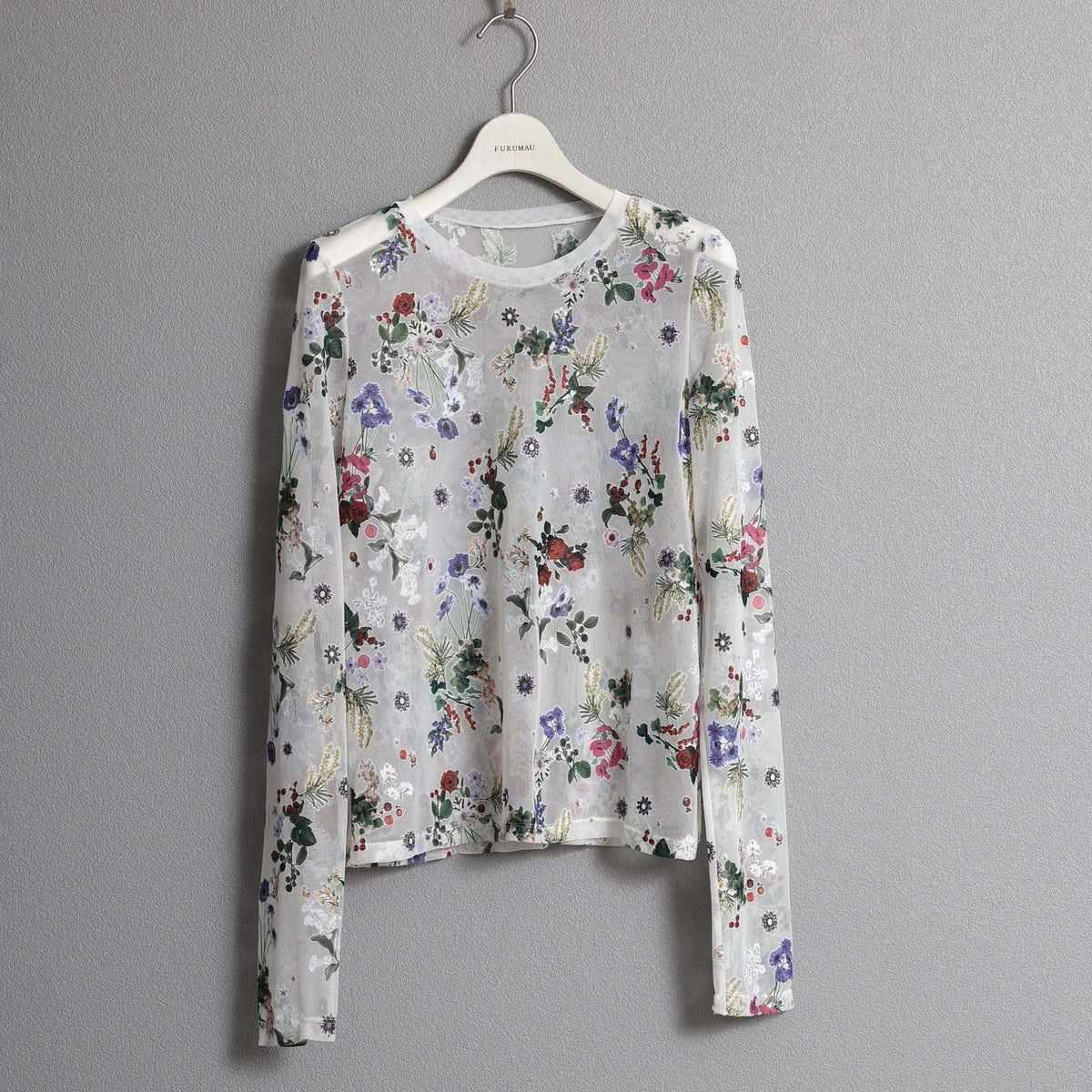 2027SS【3月末〜4月上旬お届け予定】 F-CS-17『Millefleurs Opal 』Crew-neck tops【全2色】