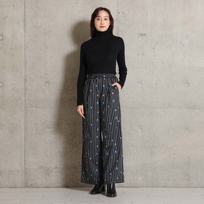 2026AW【10月下旬お届け予定】 F-PT-13「Robin stripe」Easy wide pants【全3色】