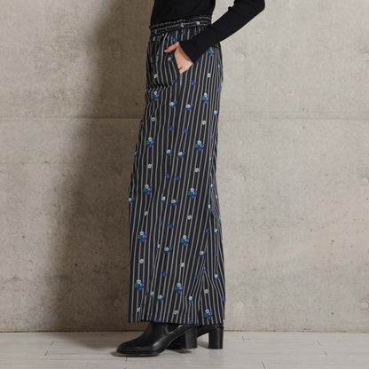 2026AW【10月下旬お届け予定】 F-PT-13「Robin stripe」Easy wide pants【全3色】