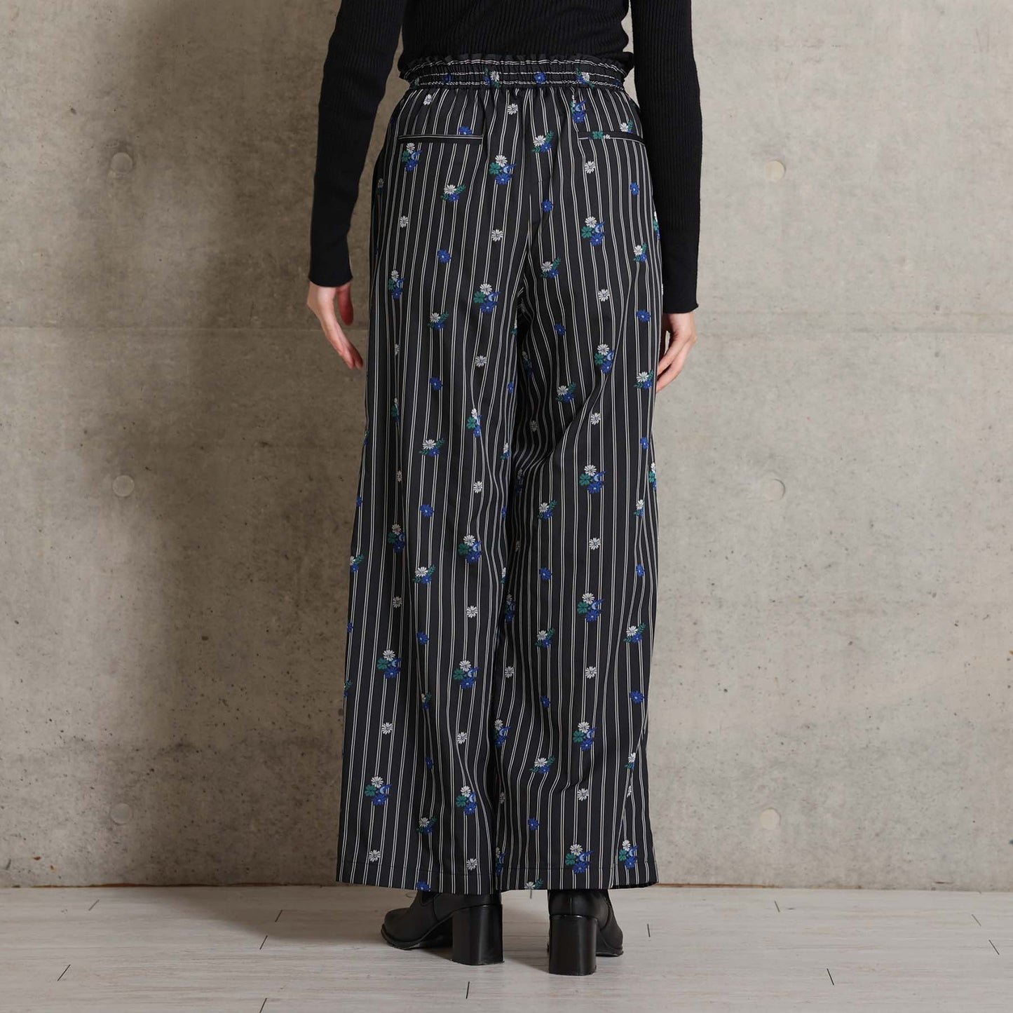 2026AW【10月下旬お届け予定】 F-PT-13「Robin stripe」Easy wide pants【全3色】