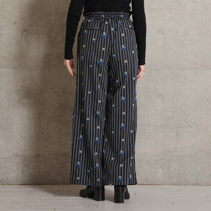 2026AW【10月下旬お届け予定】 F-PT-13「Robin stripe」Easy wide pants【全3色】