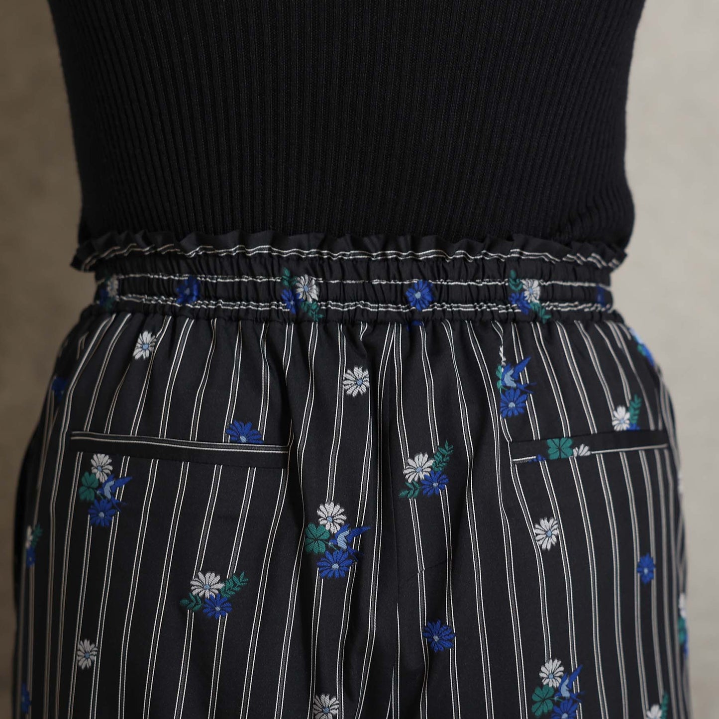 2026AW【10月下旬お届け予定】 F-PT-13「Robin stripe」Easy wide pants【全3色】