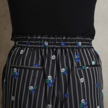 2026AW【10月下旬お届け予定】 F-PT-13「Robin stripe」Easy wide pants【全3色】