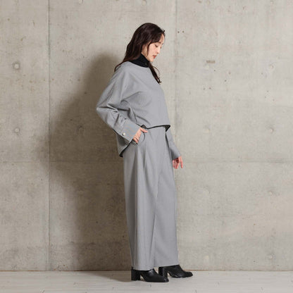 2026AW【10月下旬お届け予定】 F-BL-07H「Technical Houndstooth」Dolman sleeve blouse【全1色】
