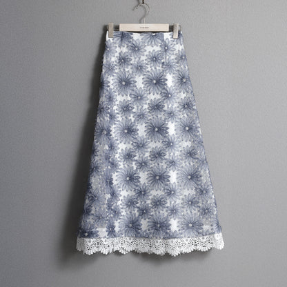C-BL-83 Robin flower blouse WHITE
